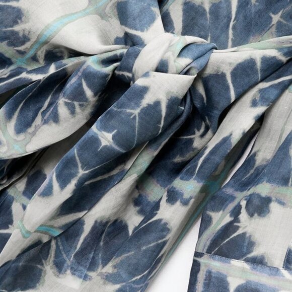 ZARA Knotted Ramie Dress Limited Edition Sz M-L - NWT!! - Picture 6 of 13